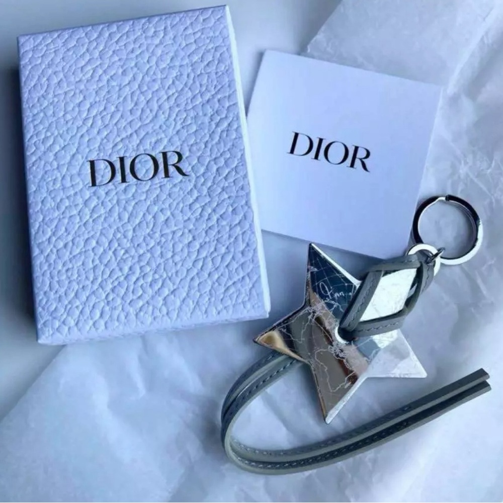 Dior Silver Star Keychain